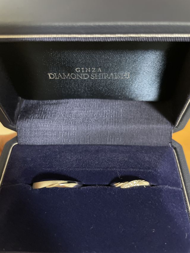 私と彼は別デザインを選びました