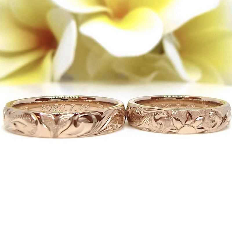 ずっと夫婦揃って結婚指輪はハワイアンジュエリーが良いと決めていまし