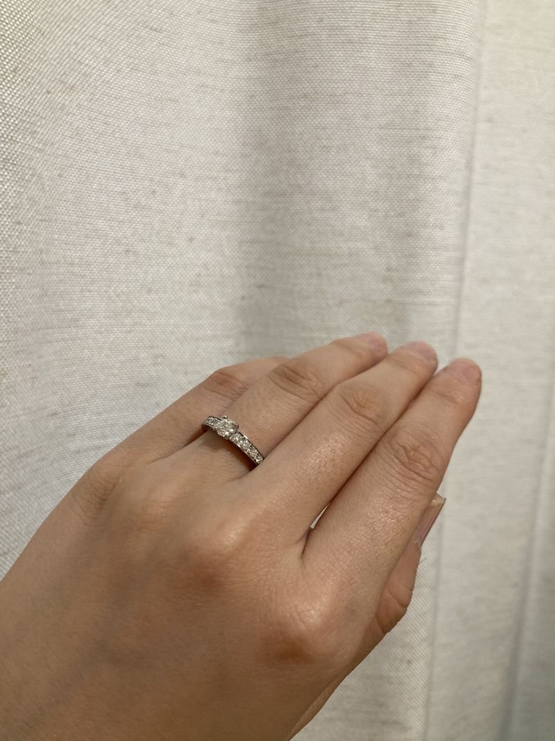 彼がブルガリのマリーミーの結婚指輪をとても気に入ったこと、私が