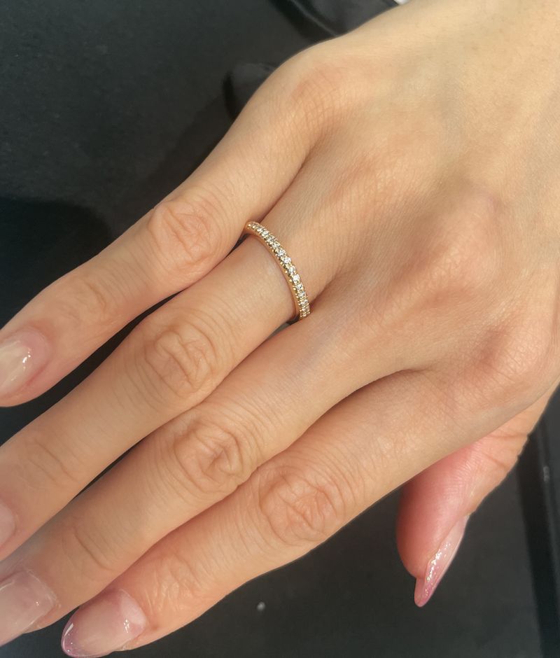 ティファニー ハーフエタニティ 3mm バンドリング #11 ティファニー ハーフエタニティ 3mm バンドリング #11 ハーフ