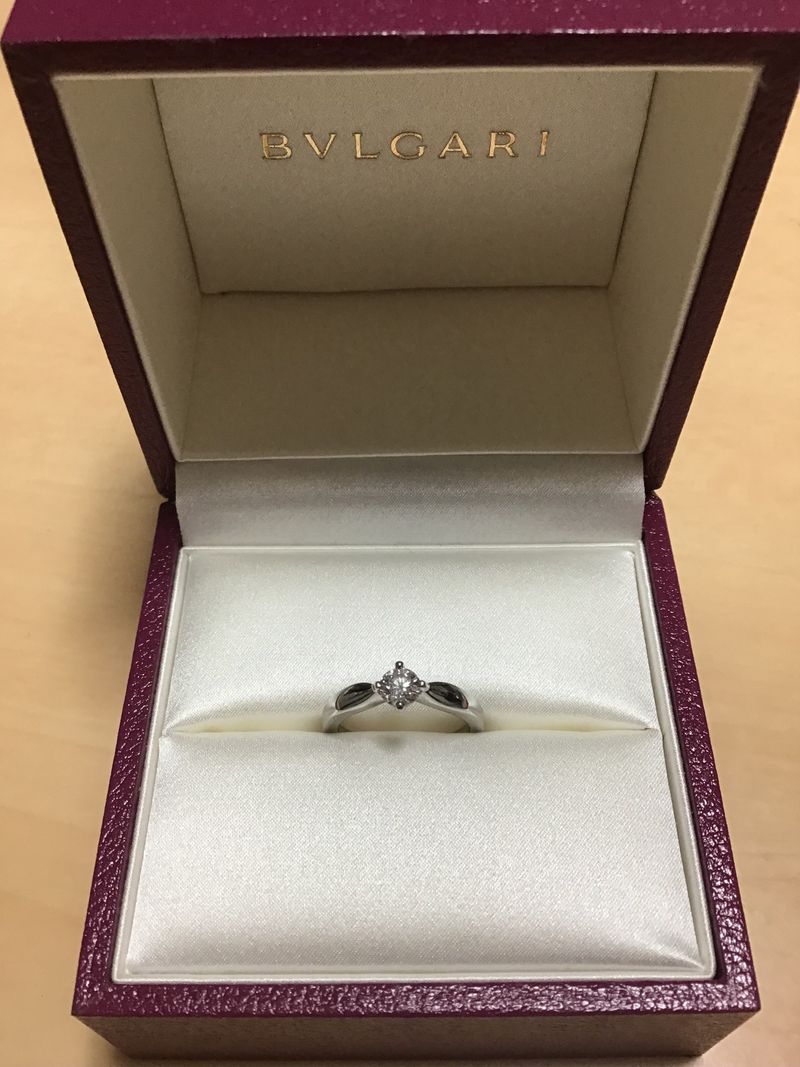 ブルガリ エンゲージリング トルチェッロ 0,22carat 日常的に着けやすい婚約指輪を探して、トルチェッロにたどり着きました