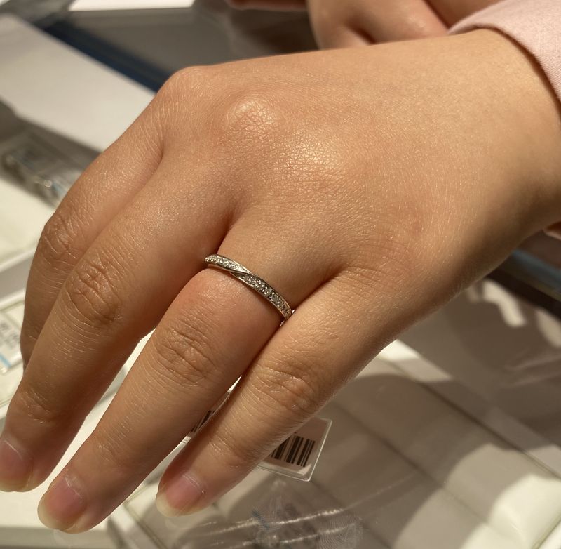 TPOに応じてダイヤとプラチナの向きを変えることができるハーフ