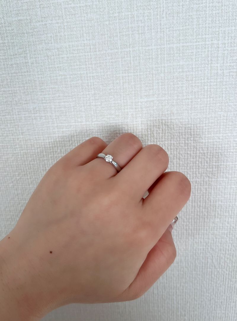 Tiffanyといえば人気のハーモニーデザインに惹かれ、彼に購入して