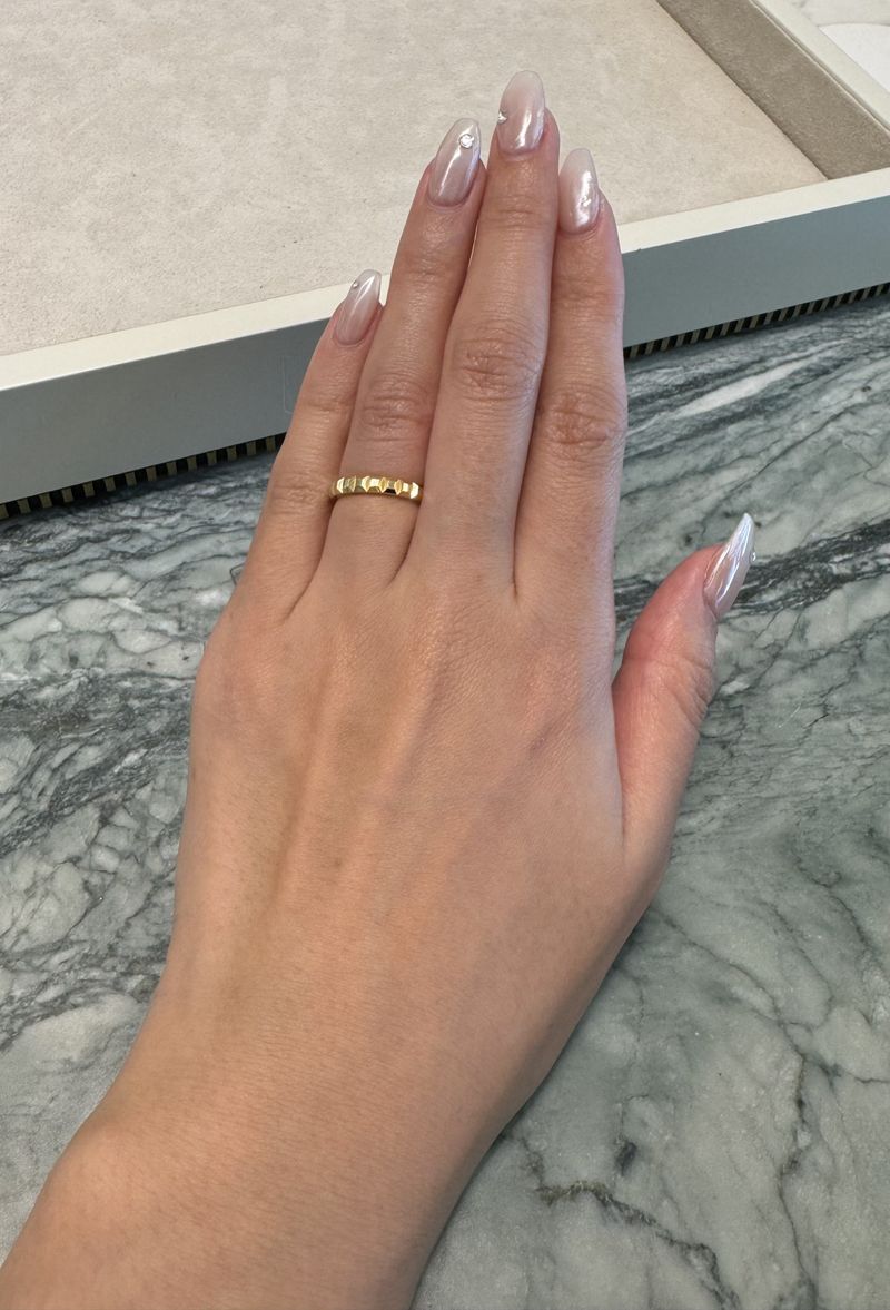 指輪のデザインが私の結婚指輪選びの軸(地金のみ/輝きがある/イエロー