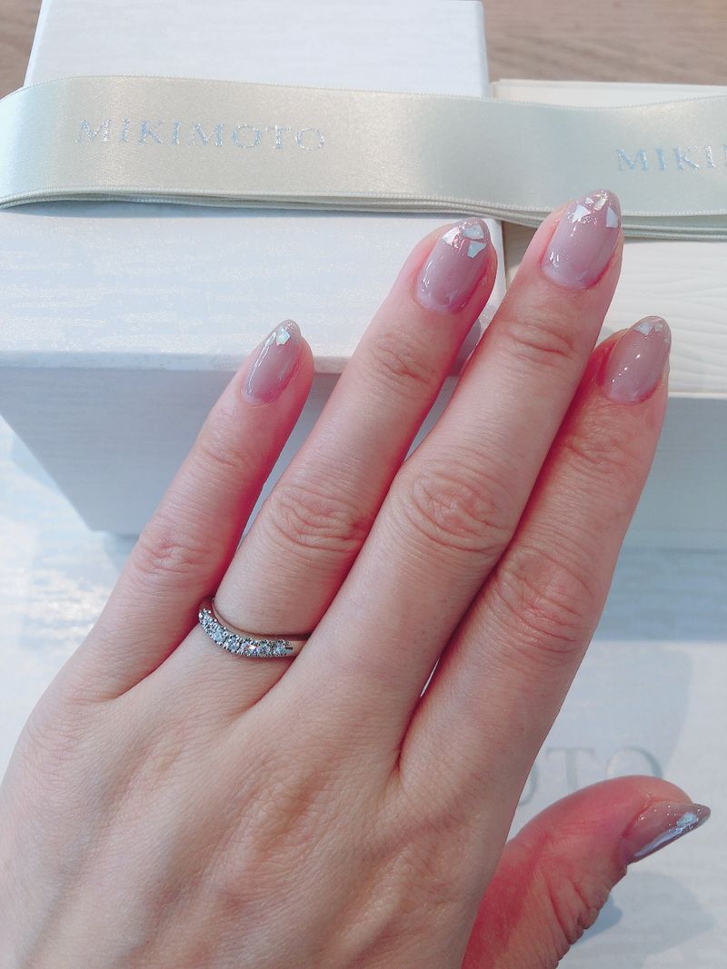 結婚10周年目の記念に購入しました。ハーフエタニティで探していたの