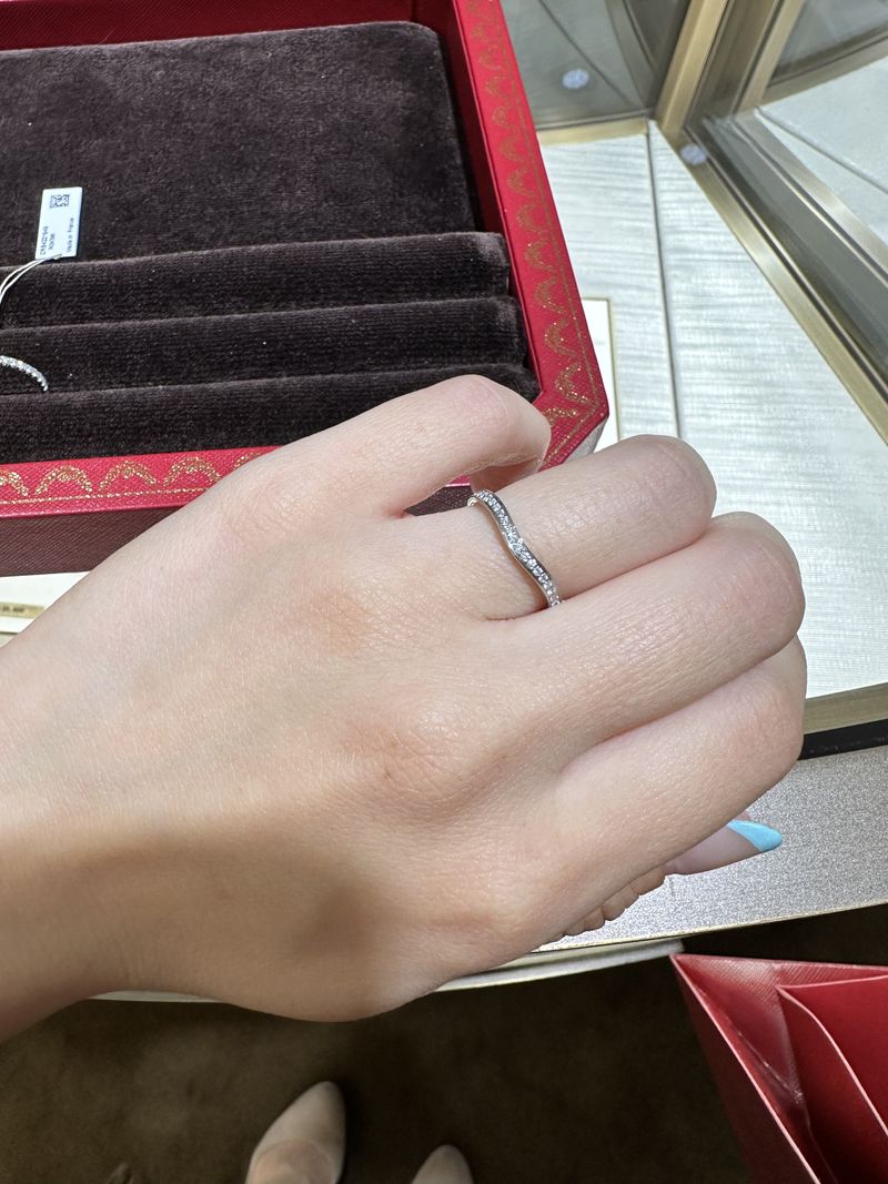 カルティエ　バレリーナ ウェディングリング　エタニティリング　7号 カルティエ バレリーナ ウェディングリング エタニティリング 7号