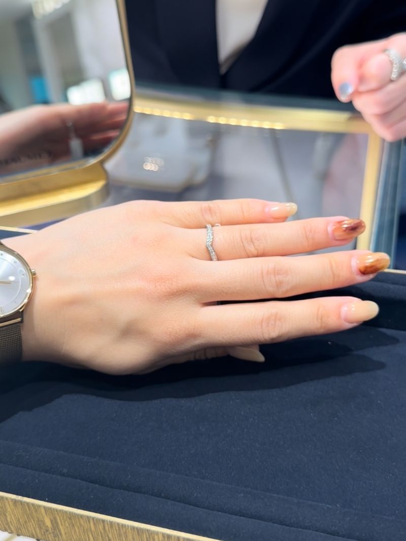 ★CHAUMET★ ジョゼフィーヌ ダイヤ ハーフエタニティ リング 定価65万 ☆CHAUMET☆ ジョゼフィーヌ ダイヤ ハーフエタニティ リング 定価65万