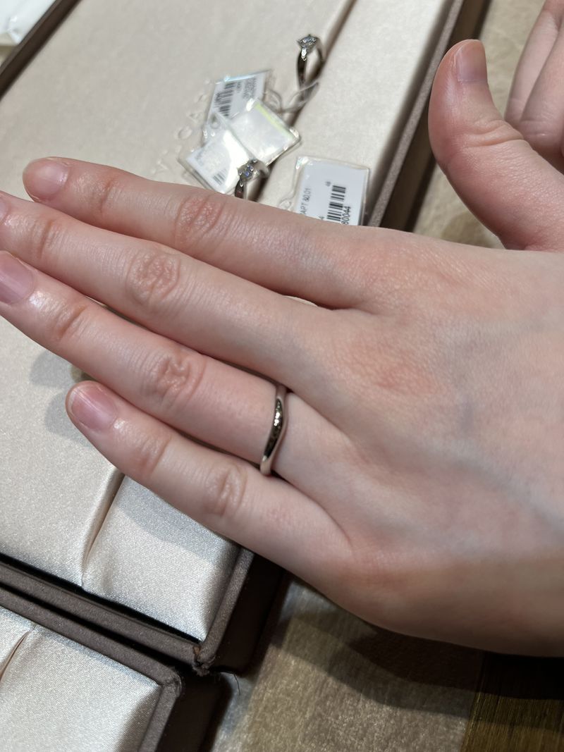 婚約指輪もブルガリにしたのですが、その指輪と重ね付けしたとき、結婚