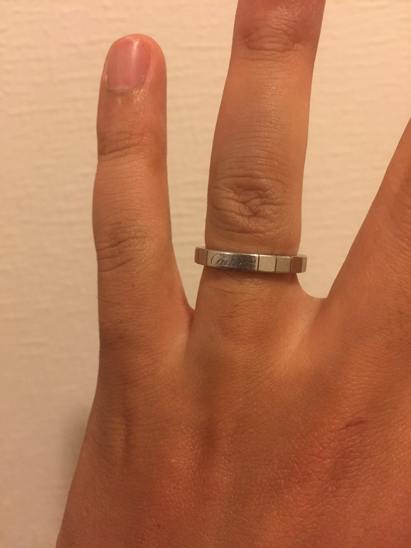 妻がどうしてもカルティエのラニエールリングが良いとのことで銀座の