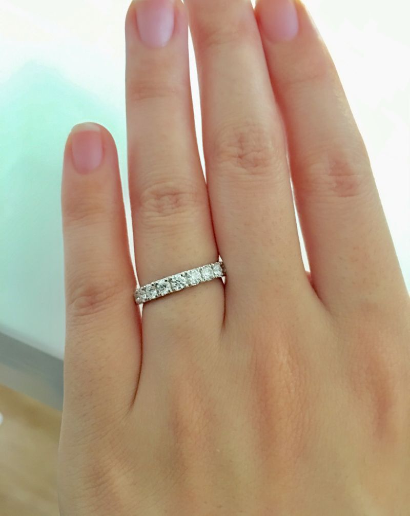 専用 エクセルコ Ptダイヤモンドリング プラチナ ハーフエタニティリング 楽天市場】pt900【0.5ct】ダイヤモンド エタニティリング【送料無料