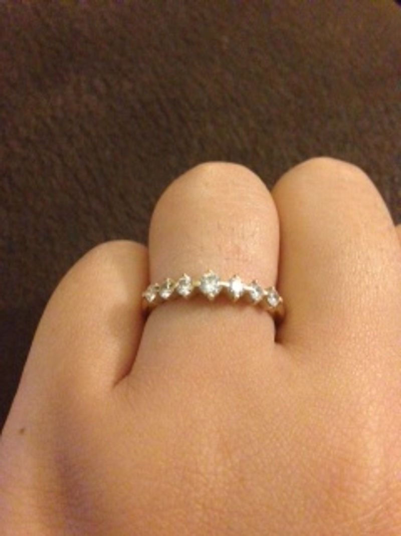 TSUTSUMI Pt900 ダイヤモンドハーフエタニティリング TSUTSUMI Pt900