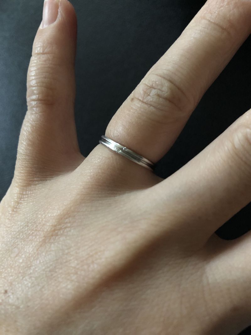 主人の結婚指輪と私の結婚指輪、婚約指輪合わせて五万円ほどで探して