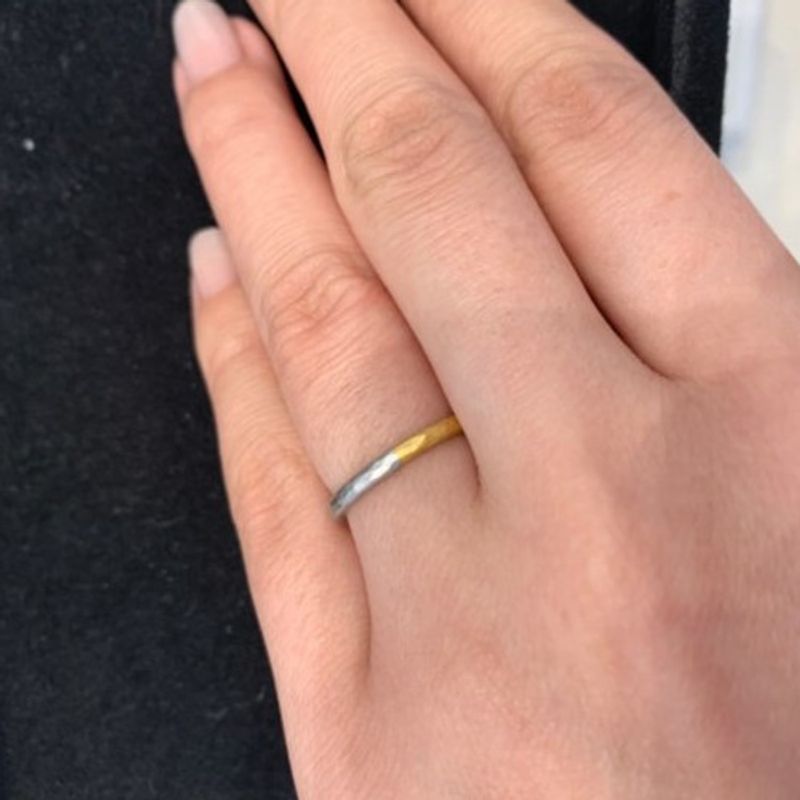 マルコムベッツ　指輪 中古】 MALCOLM BETTS マルコムベッツ ハンマリング 指輪 K22 SV