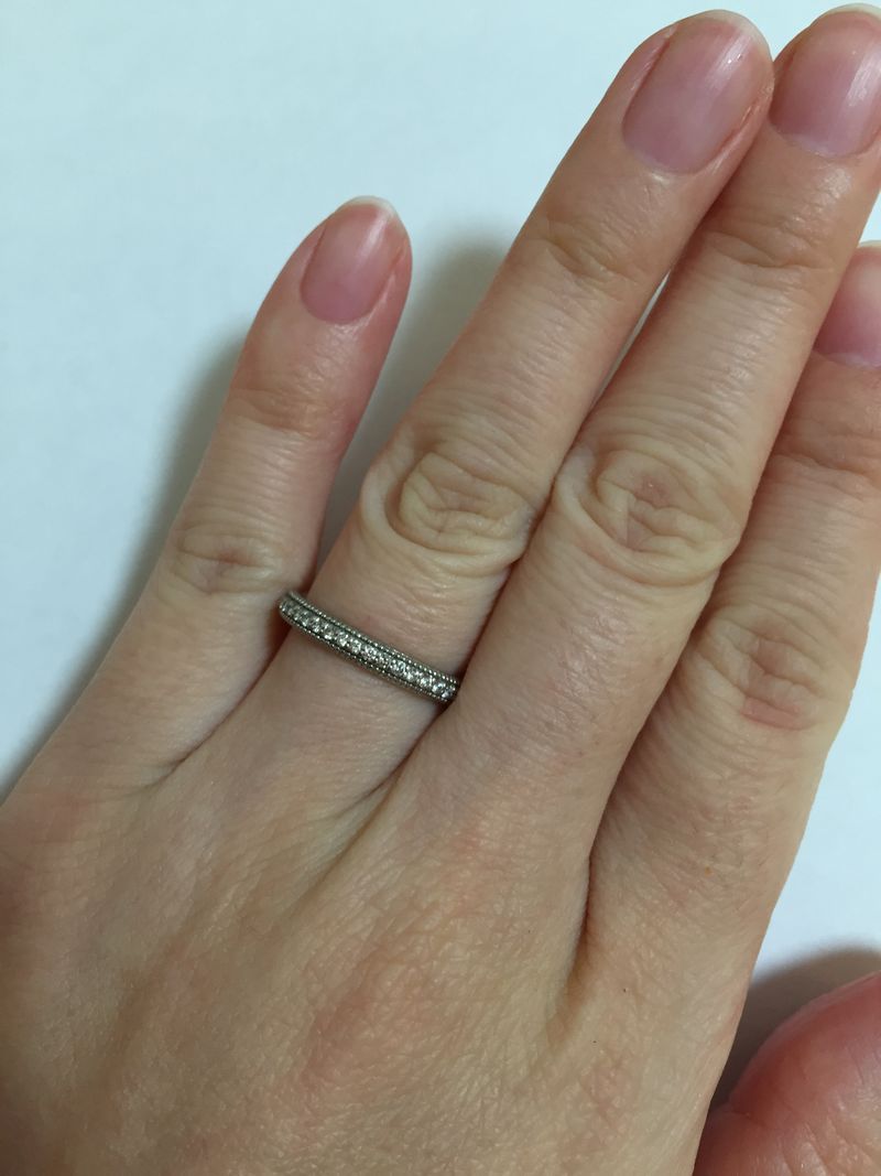 銀座タナカ ハーフエタニティリング 4号 銀座タナカ ハーフエタニティリング 4号 - メルカリ