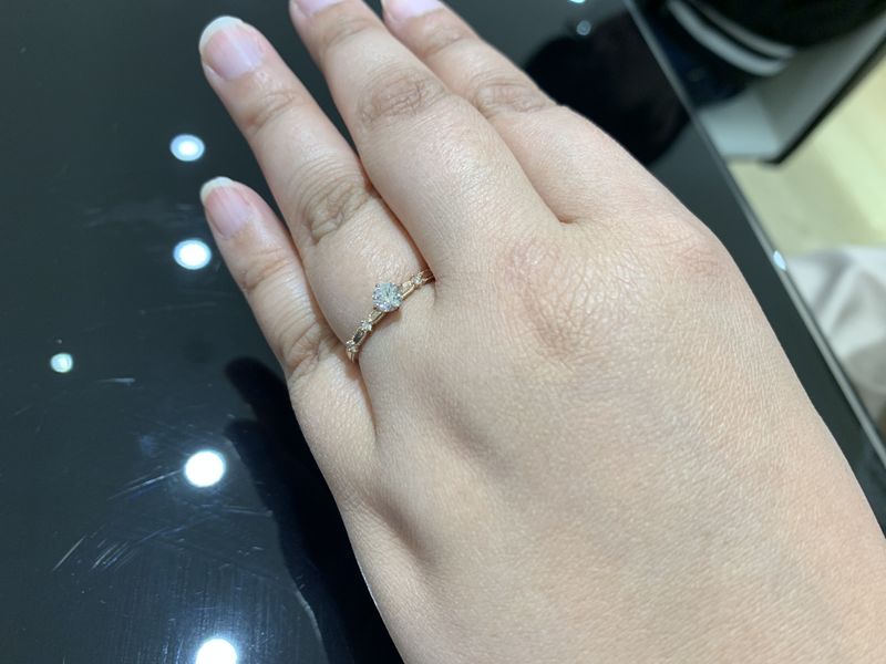 NIWAKAのHPを見ていて、女性らしいデザインに一目惚れしました♡個人的