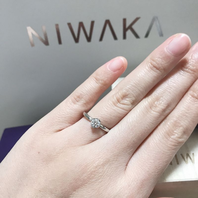 NIWAKA ダイヤモンドリングセット 月彩（つきさい） 月の雫（つきのしずく） | 俄/ニワカ - セットリング