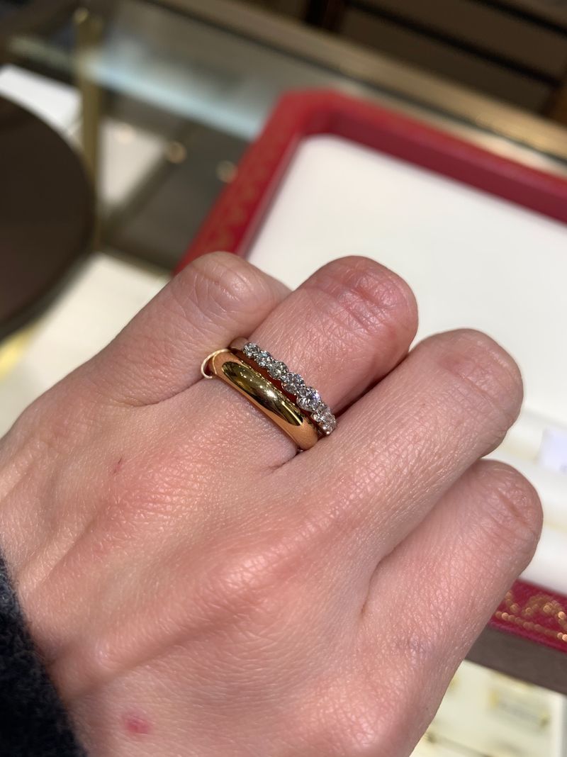 カルティエ1895 リング 9号ピンクゴールド 証明書付 定価16万5千円 ゴールドの1895リングです。ピンクゴールドが無かったためゴールドを