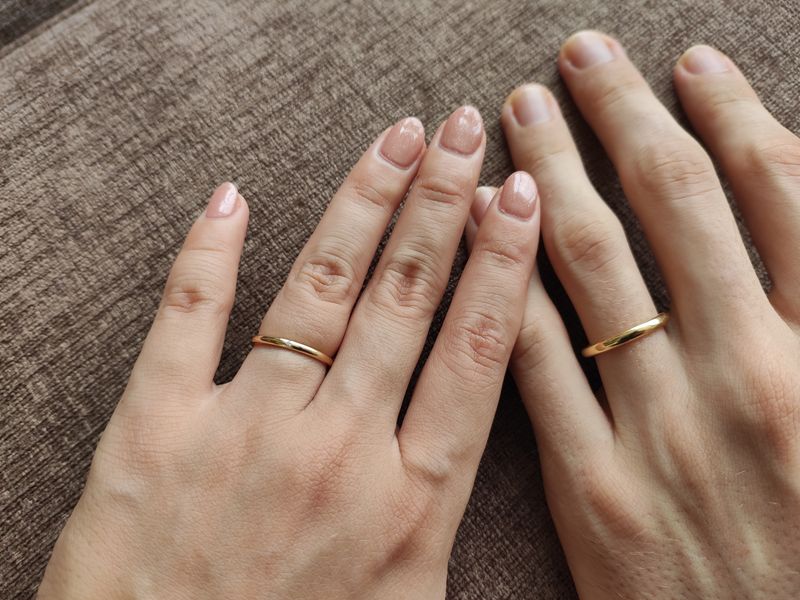 訳あり　アイプリモ　シンプルリング シンプルな細めのイエローゴールドリングを探していました。なかなか