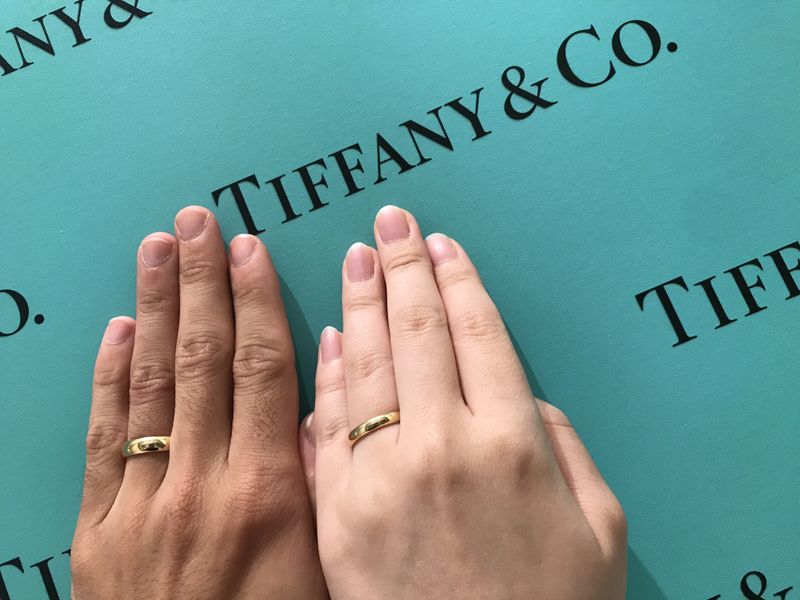 Tiffanyのブランド力です。 シンプルゴールドとイメージが固まってから