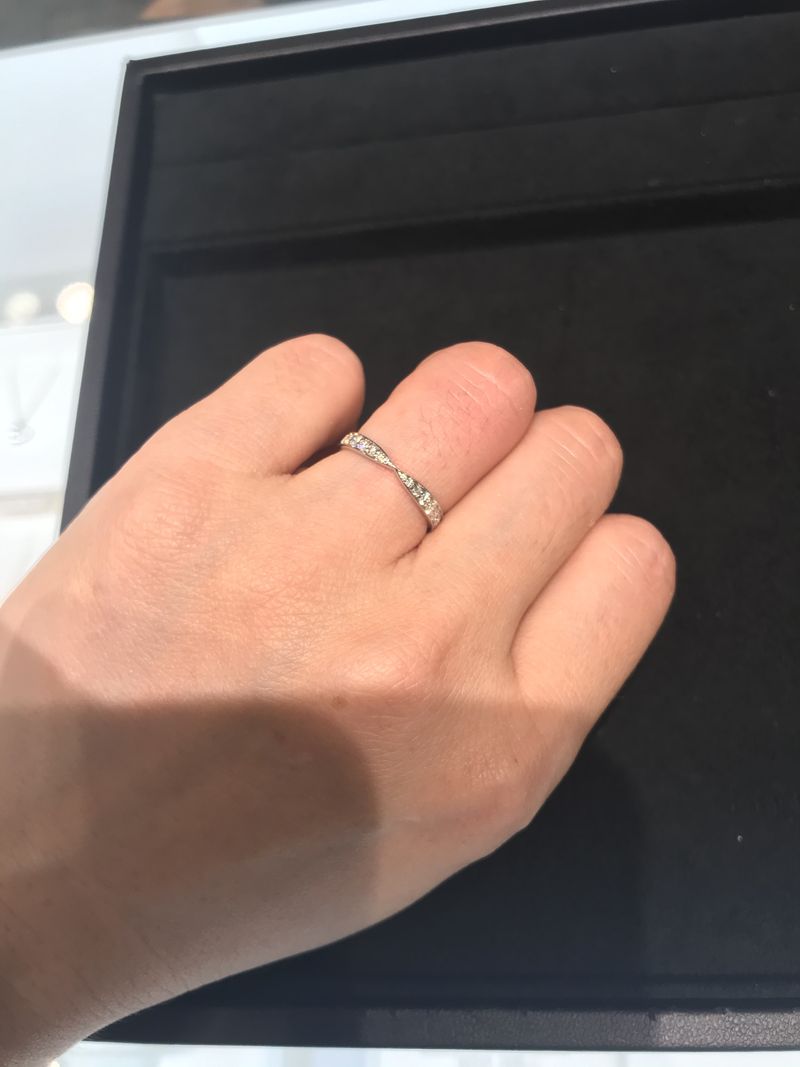 ティファニー ハーモニー ビーズ セット ダイヤモンドリング Pt950 10号 ティファニー ハーモニー ビーズ セット ダイヤモンド リング