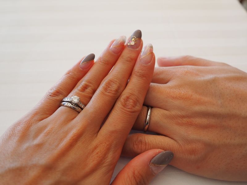 Cドゥカルティエ プラチナ エンゲージリングがカルティエだったので