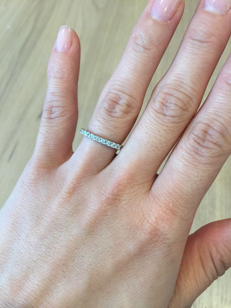 TASAKI ピアチェーレ ハーフエタニティ 現実的な価格帯の中で最もダイヤの輝きが美しいと感じたのがTASAKIで