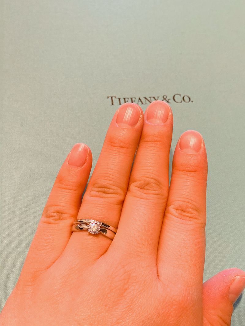 ティファニーに憧れがあり、事前にティファニーハーモニーと