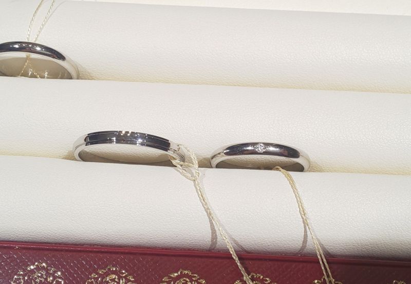 Cartier プラチナ950 リング 2点セット ペア 結婚指輪 Cartier