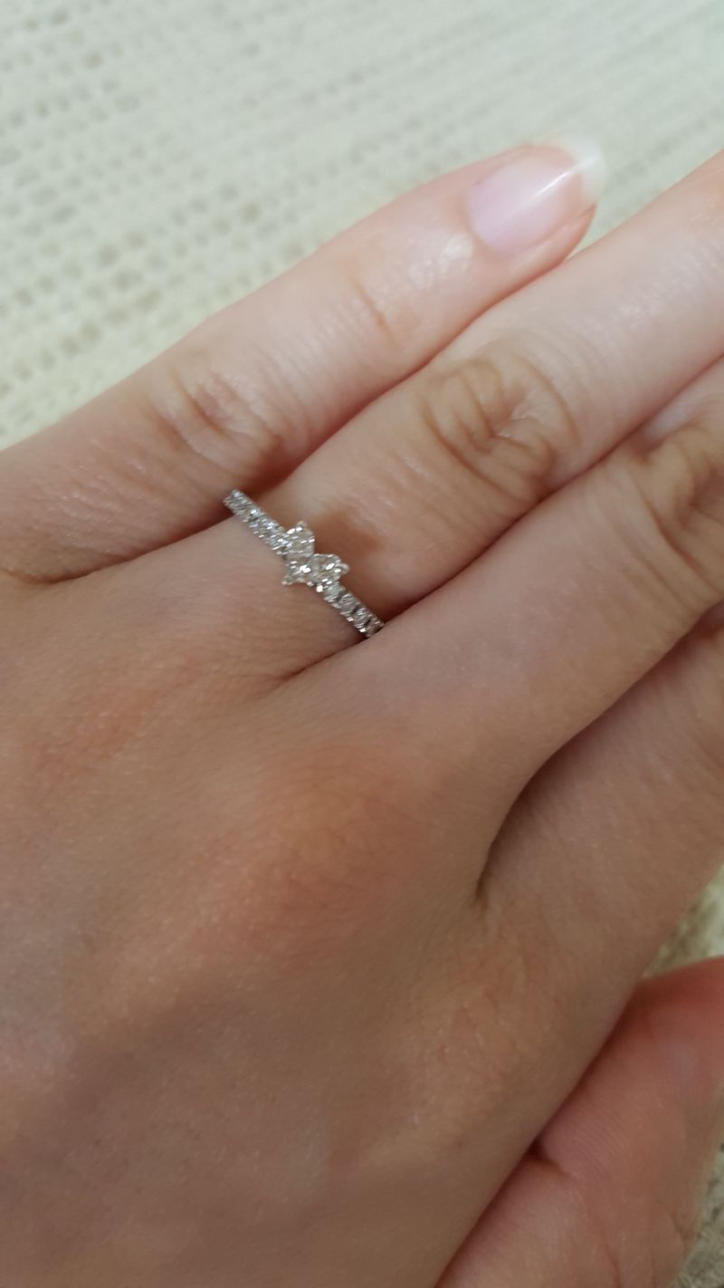 【限定値下げ】スタージュエリー　ハートハーフエタニティ ハート☆ ハートのデザインがかわいくて、一目惚れ。 ハーフエタニティ