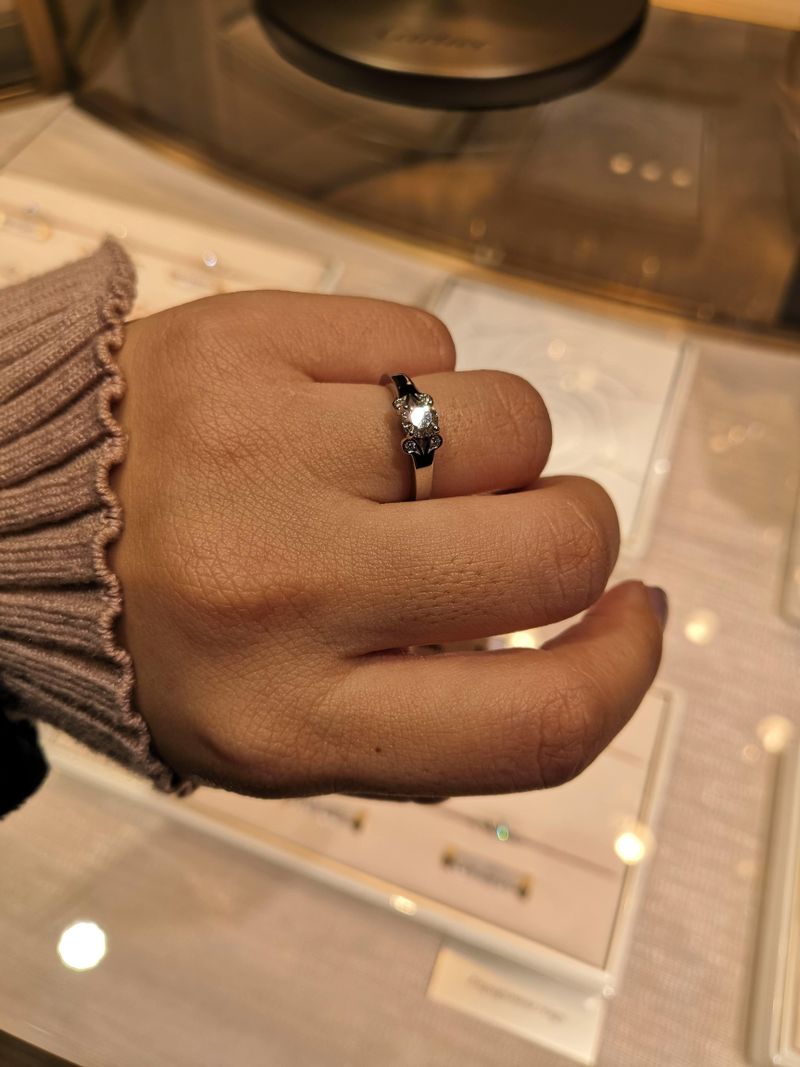 カルティエはエタンセル狙いでしたが、付けてみると少し寂しい印象を