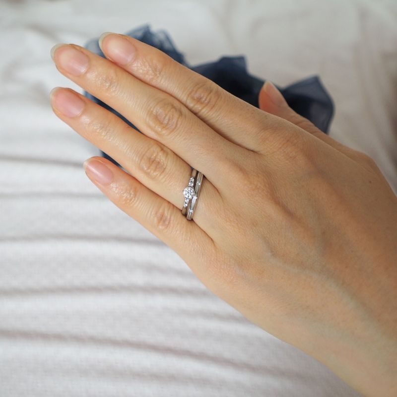 夫がスマイルプロポーズリングをプレゼントしてくれたため