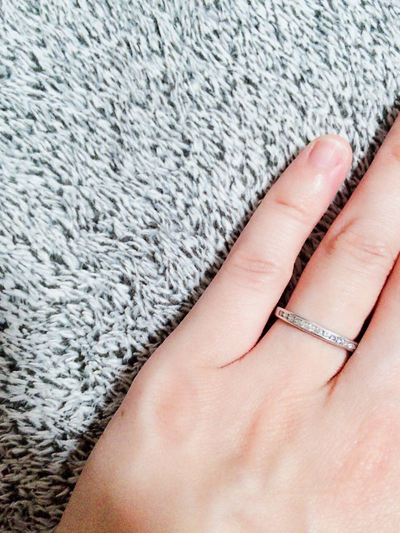 ♡Tiffany & Co. ティファニーハーフエタニティリング　結婚指輪♡ ハーフエタニティは、シンプルながら存在感もあってつけていると、周り
