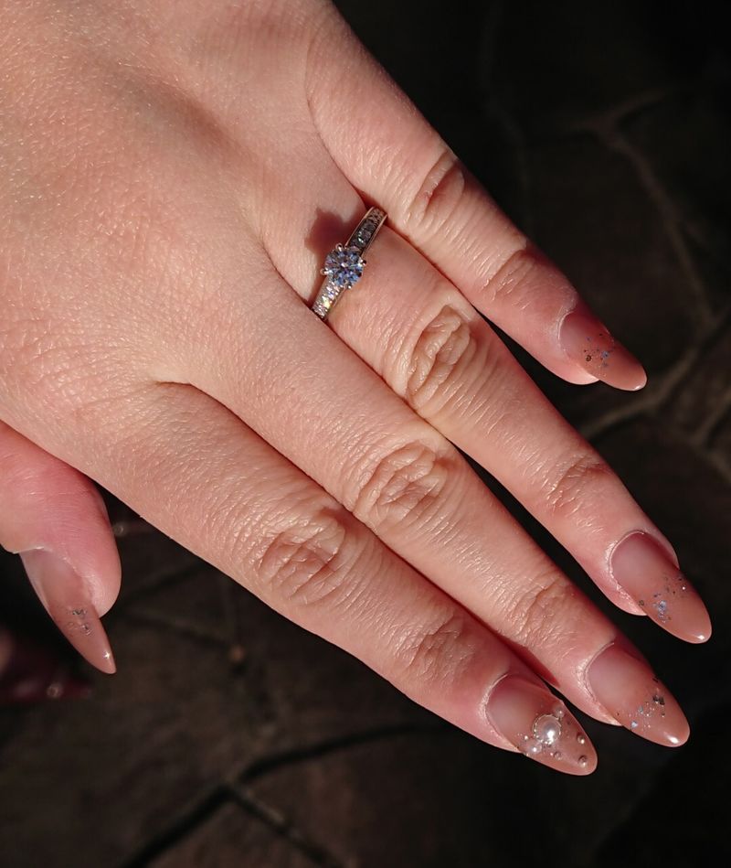 王道の立て爪ダイヤ、色んなお店にあったのですが、こちらの1895