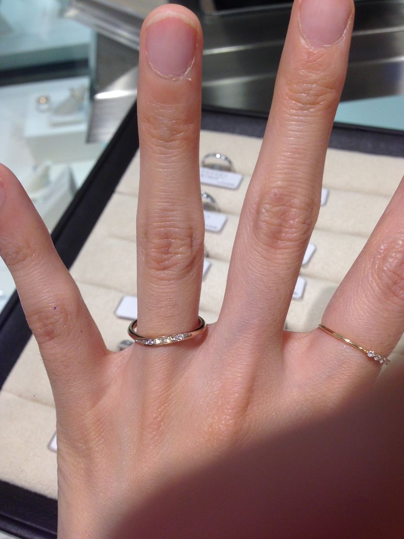 サクラゴールドという名前を 付けられたオリジナルのピンクゴールドが