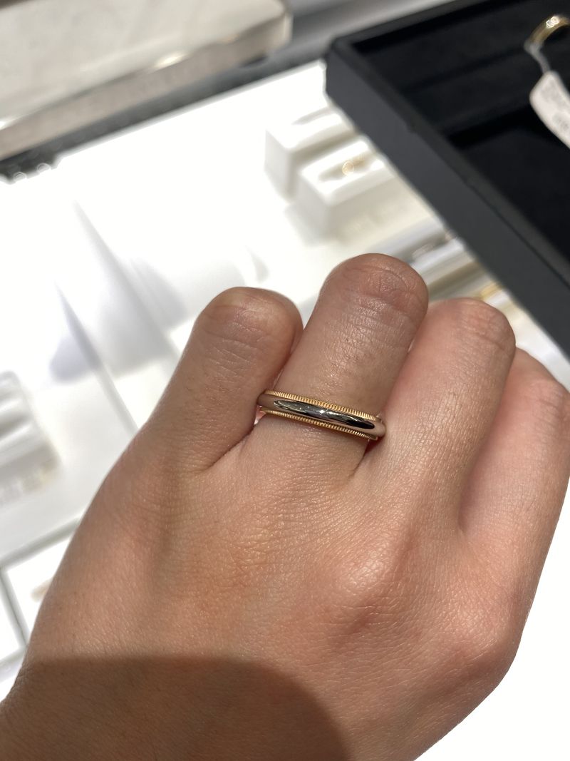 ティファニー　ミルグレイン ダイヤモンド TIFFANY&Co.（ティファニー） ミルグレイン ダイヤモンド リング 指輪