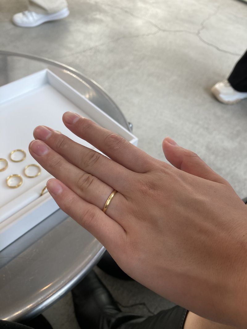 ゴールドの指輪へのこだわりは昔からあったので、ゴールドの指輪を