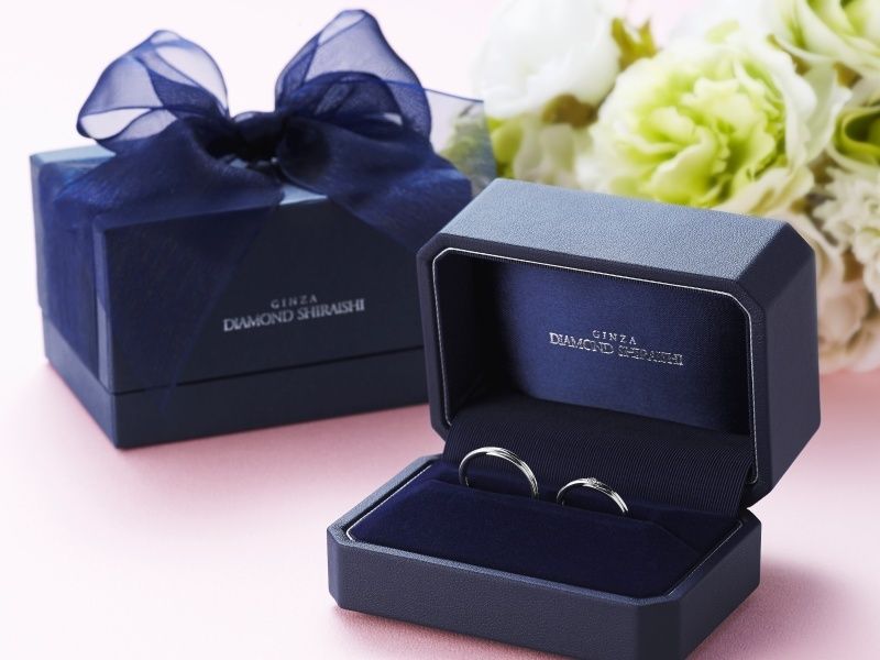 【GINZA DIAMOND SHIRAISHI】婚約指輪 結婚指輪　刻印なし GINZA DIAMOND SHIRAISHI】婚約指輪 結婚指輪 刻印なし