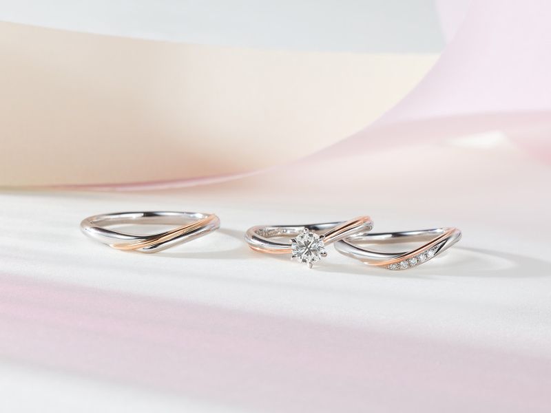 シンプルからエレガントまで豊富なリングデザイン