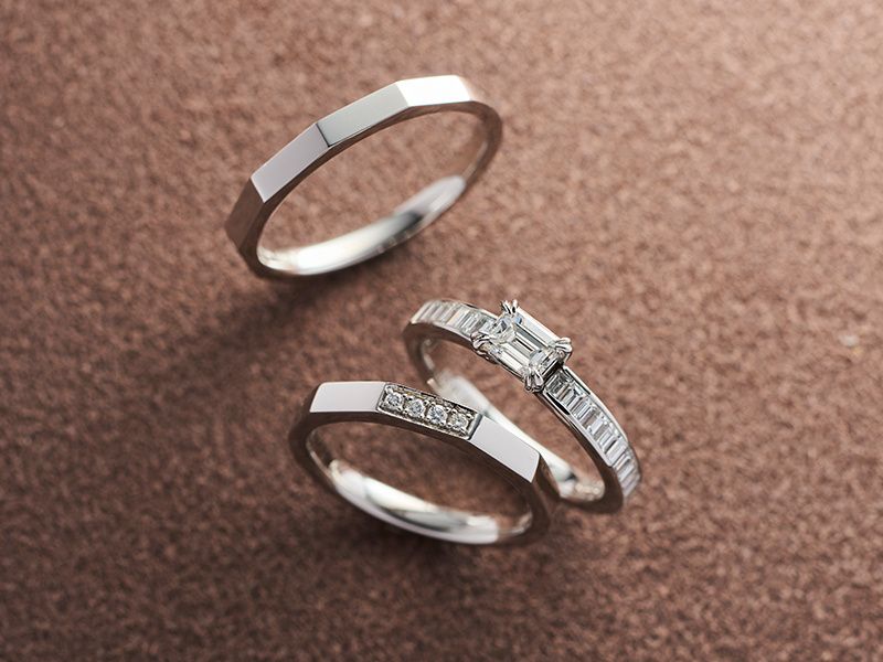 洗練された輝きを放つ「エメラルドカット・ダイヤモンド」