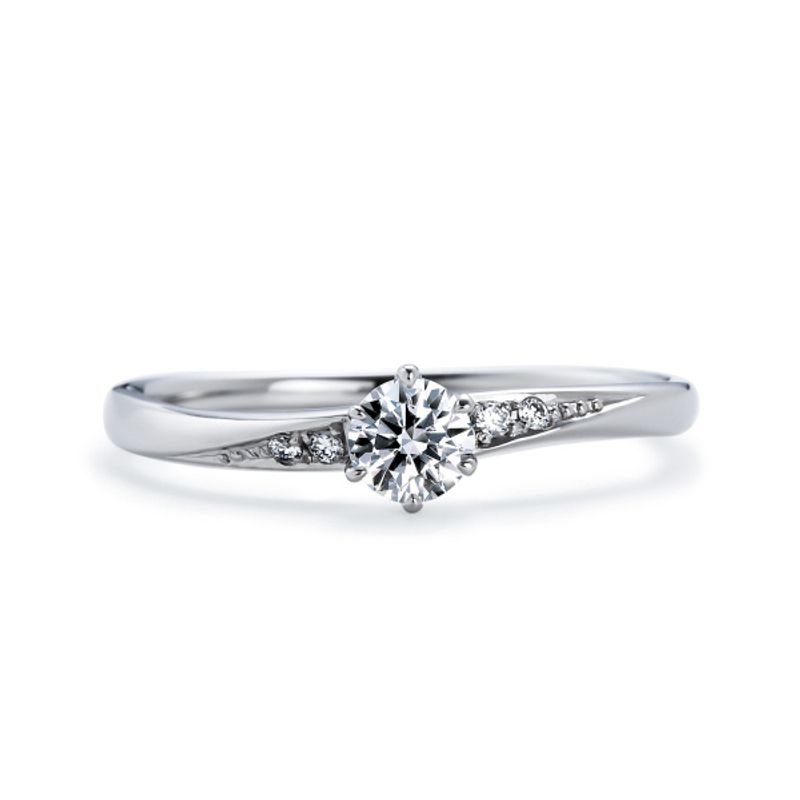 【婚約指輪】ダイヤ&ER枠 Pt900 ￥132,000（税込)