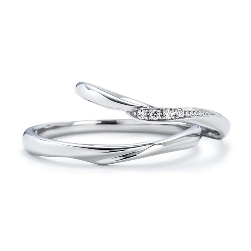 【結婚指輪】 2本セット　Pt900 ￥132,000（税込み)