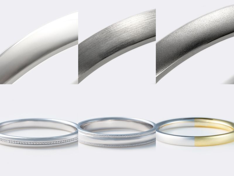 多彩な加工で個性を表現、指輪をもっと特別に