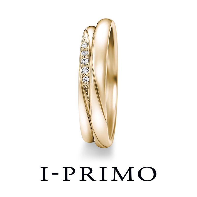 アイプリモ　結婚指輪　中古　ケイローン　2個セット　ダイヤ ケイローンDR5YG [結婚指輪] アイプリモ(I-PRIMO) | Ringraph(リングラフ)