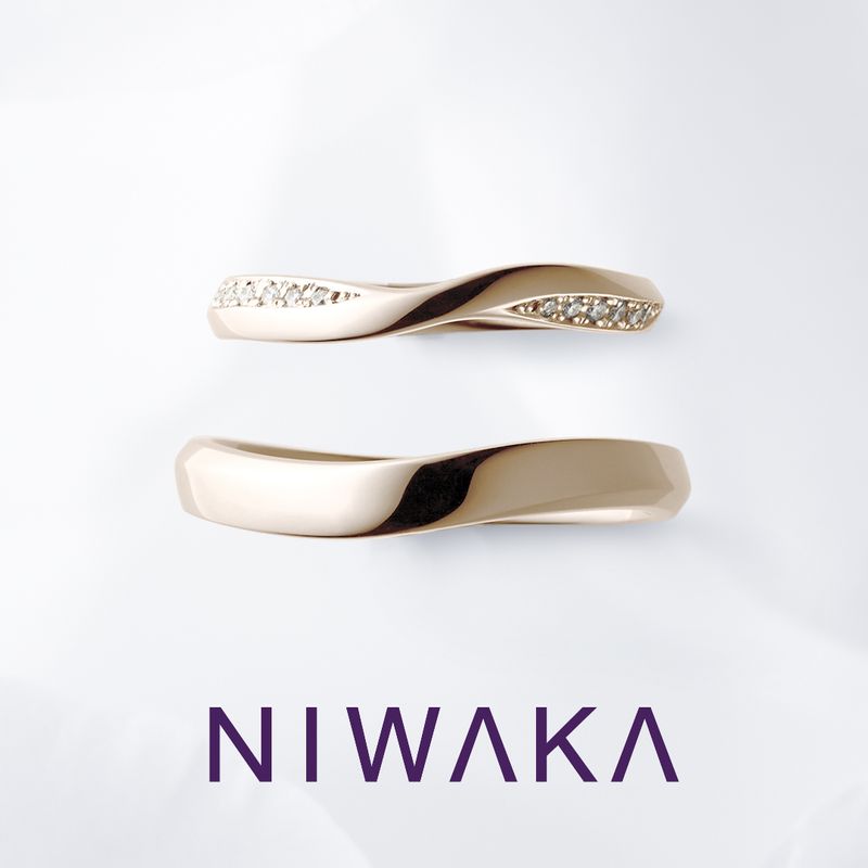 俄 NIWAKA 結婚指輪 〜茜雲 AKANEGUMO〜 茜雲 AKANEGUMO [結婚指輪] 俄(にわか) | Ringraph(リングラフ)