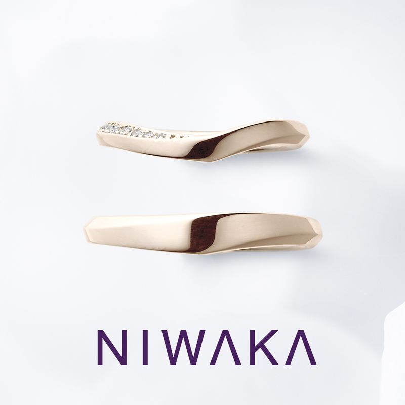 水鏡 MIZUKAGAMI [結婚指輪] 俄(にわか) | Ringraph(リングラフ)