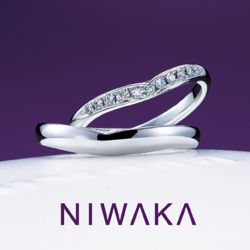 俄　niwaka 睡蓮　リング　指輪 睡蓮 SUIREN [結婚指輪] 俄(にわか) | Ringraph(リングラフ)