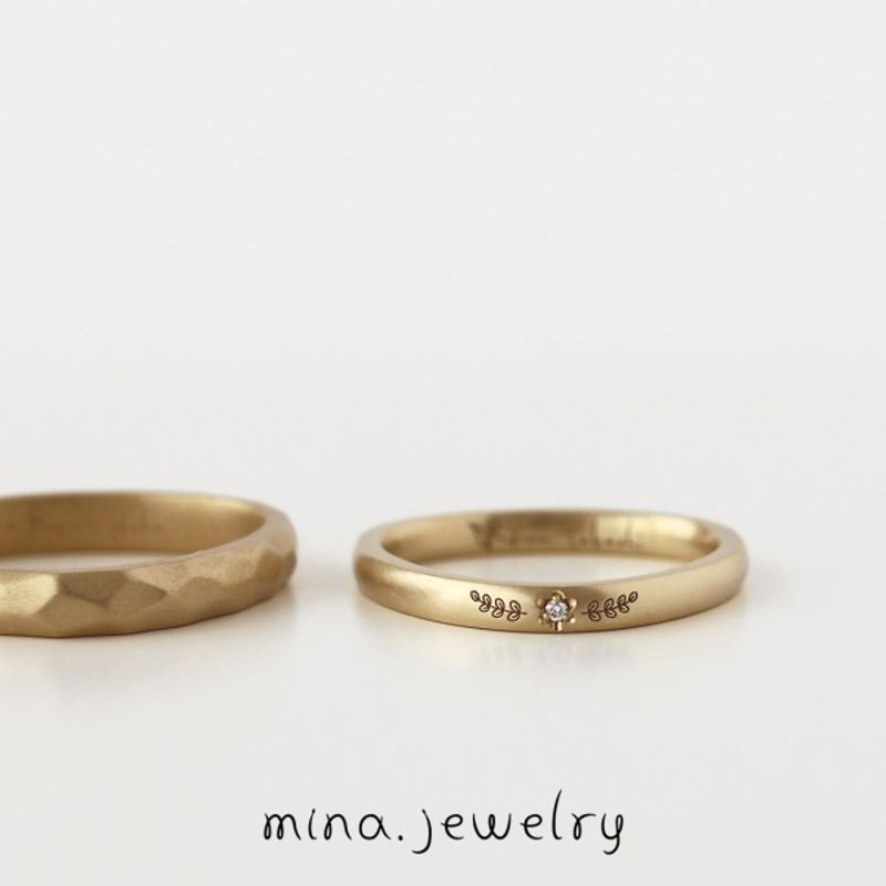 mina jewelry ゴールドリング　ダイヤ0.2ct 9.5号 mina jewelry ゴールドリング ダイヤ0.2ct 9.5号（K18 カラー