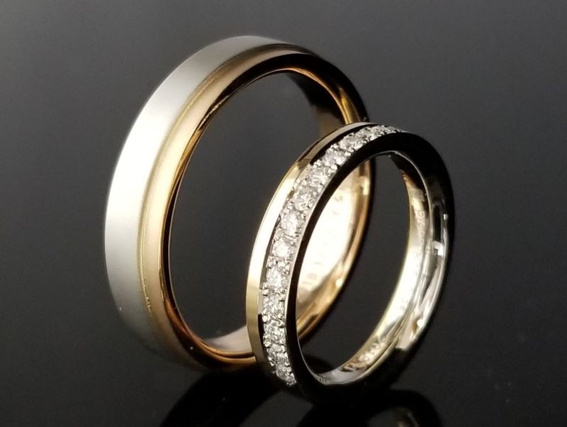 ツートンカラーがポイントのマリッジリング [結婚指輪] TANZO