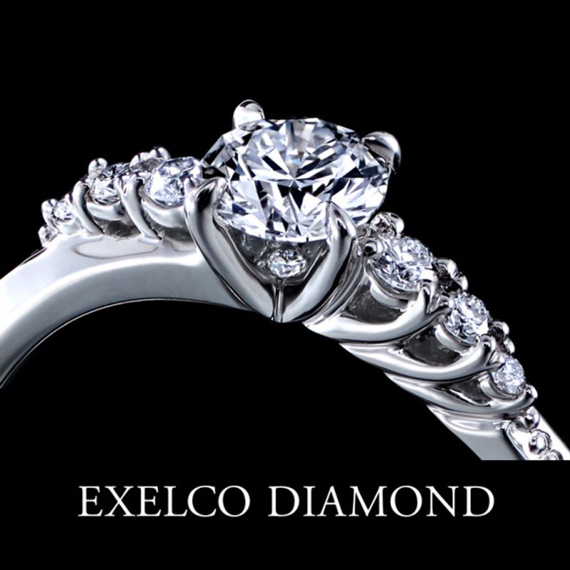 EXILCO DIAMOND エレガントリング Elisabeth~エリザベート~ YG》 [結婚指輪] エクセルコ