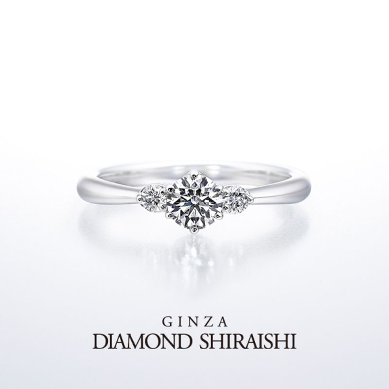 銀座ダイヤモンド　シライシ 婚約指輪「Wishing Flower（ウィッシング フラワー）」｜銀座